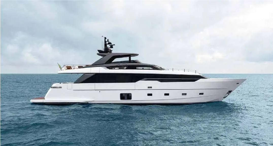 SANLORENZO SL96A — 29.2 m asymmetric layout — a full sea terrace on the main deck